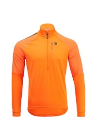 Bluza do narciarstwa biegowego z półgolfem męska Silvini Marone MJ1900. Kolor: pomarańczowy. Sport: narciarstwo #1