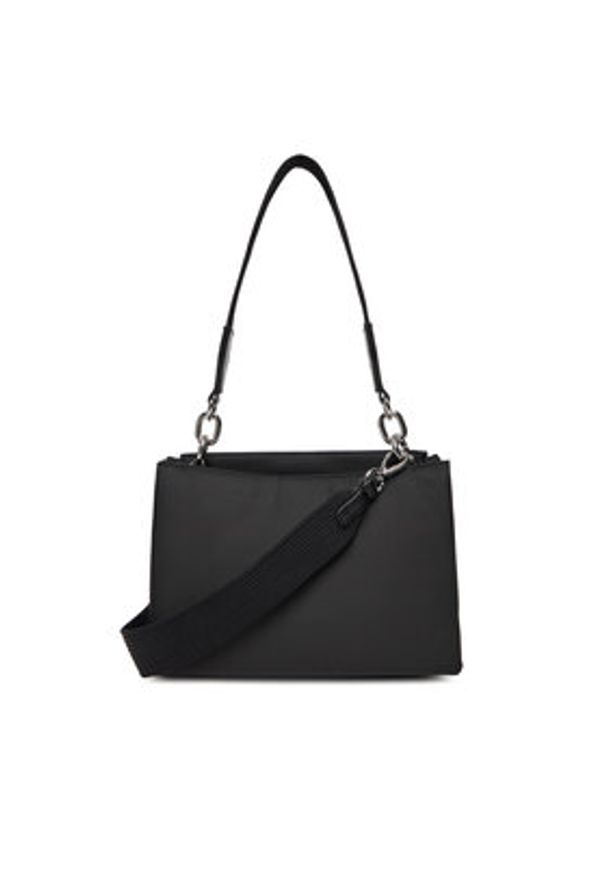 TOMMY HILFIGER - Tommy Hilfiger Torebka Th Her Med Satchel Nylon Sv AW0AW18200 Czarny. Kolor: czarny