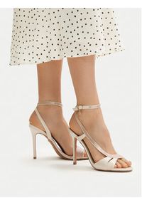 Nine West Sandały EO-LS1005252-1 Écru. Kolor: kremowy. Materiał: materiał #8