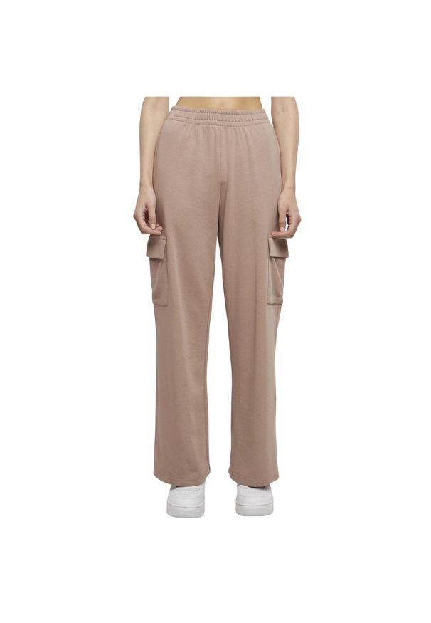 Urban Classics - Lekkie Spodnie Dresowe Dla Kobiet. Kolor: różowy. Materiał: dresówka. Długość: długie