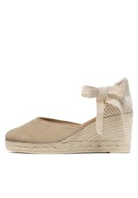 Manebi Espadryle Low Wedge Espadrilles M 1.1 WL Beżowy. Kolor: beżowy. Materiał: zamsz, skóra #3