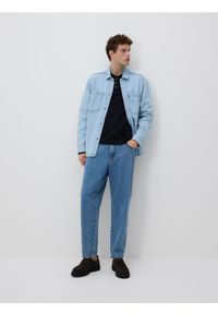 Reserved - Jeansy carrot fit - niebieski. Kolor: niebieski