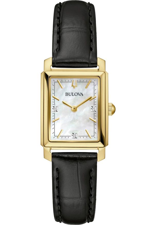 Zegarek Bulova Zegarek damski Bulova 97P166 czarny. Kolor: czarny