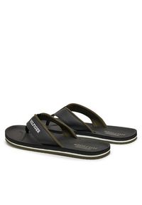 TOMMY HILFIGER - Tommy Hilfiger Japonki Padded Comfort Hilfiger B Sandal FM0FM05440 Czarny. Kolor: czarny. Materiał: skóra #5