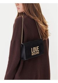 Love Moschino - LOVE MOSCHINO Torebka JC4127PP0NKB100A Czarny. Kolor: czarny. Materiał: skórzane
