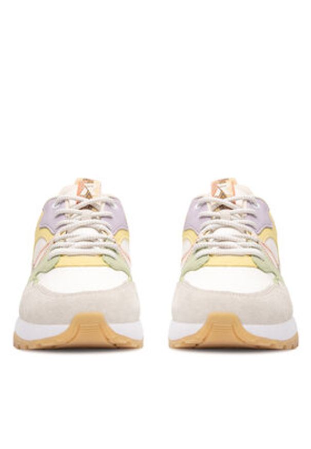 Rieker Revolution Lifestyle Sneakersy W2501-81 Beżowy. Kolor: beżowy. Materiał: materiał