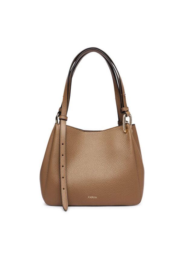Furla Torebka Nuvola M WB02020 HSF000 CN 4489S Brązowy jasny. Kolor: brązowy. Materiał: skórzane