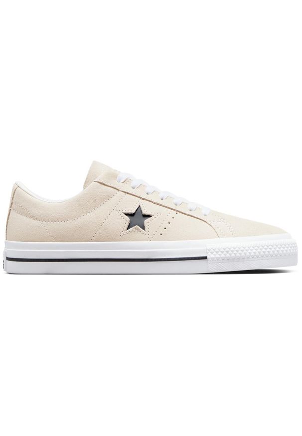 męskie Sneakers Converse One Star Pro. Kolor: beżowy. Materiał: zamsz, materiał. Sport: fitness