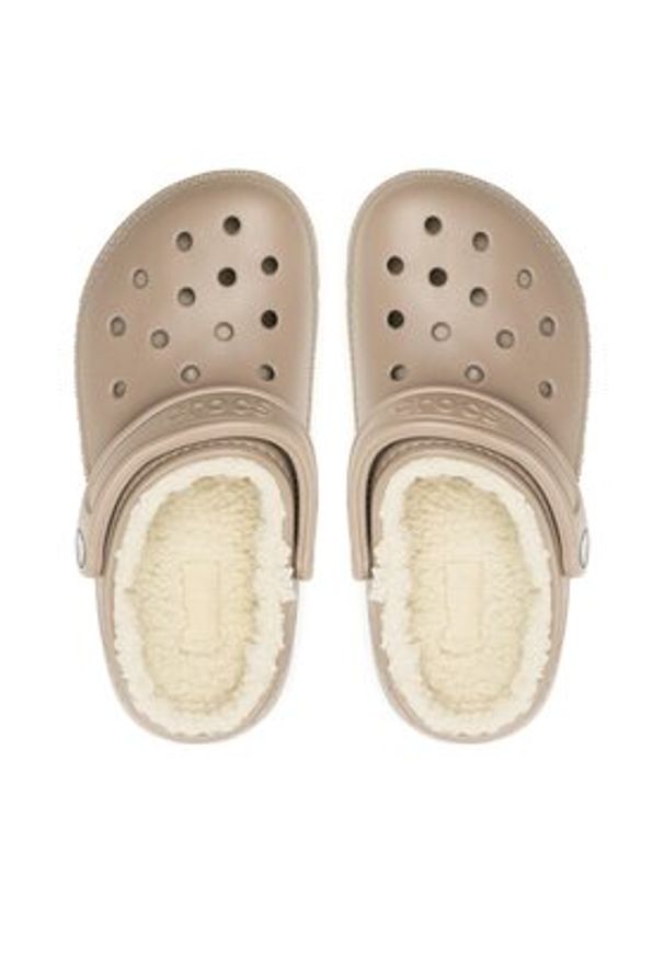 Crocs Klapki Crocs Classic Lined Clog 203591 Beżowy. Kolor: beżowy