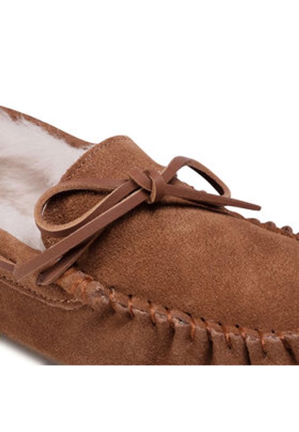 EMU Australia Kapcie Amity W10555 Brązowy. Kolor: brązowy. Materiał: skóra