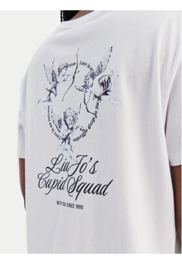 Liu Jo T-Shirt WA6163 JS904 Biały Relaxed Fit. Kolor: biały. Materiał: bawełna