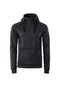Hi-tec - Bluza Rozpinana Męska. Kolor: czarny. Styl: sportowy