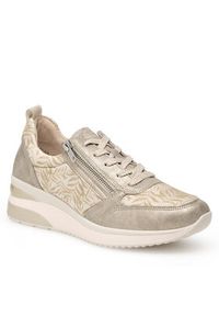 Remonte Sneakersy D2401-60 Beżowy. Kolor: beżowy. Materiał: materiał #4