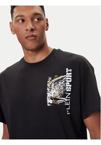 Plein Sport T-Shirt FAEC MTK8368 STE001N Czarny Loose Fit. Kolor: czarny. Materiał: bawełna. Styl: sportowy #5