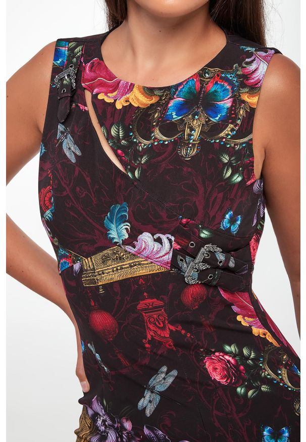 Versace Jeans Couture - Sukienka midi VERSACE JEANS COUTURE. Długość: midi