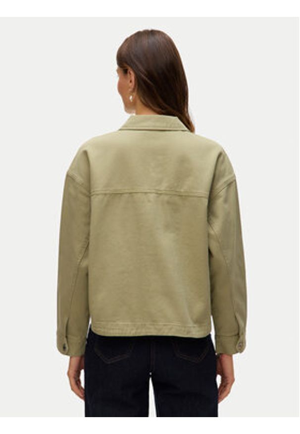 Vero Moda Koszula jeansowa Jamie 10331693 Zielony Relaxed Fit. Kolor: zielony. Materiał: bawełna