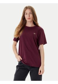 TwinSet - TWINSET T-Shirt 252TP2057 Bordowy Loose Fit. Kolor: czerwony. Materiał: bawełna