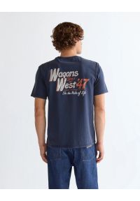 Wrangler - MESKA KOSZULKA WRANGLER GRAPHIC TEE NAVY 112377995 #6
