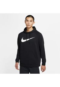Bluza sportowa męska Nike Drifit. Typ kołnierza: kaptur. Kolor: czarny. Styl: sportowy. Sport: piłka nożna