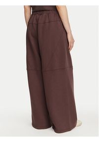 Kappa Spodnie dresowe 36226ZW Brązowy Oversize. Kolor: brązowy. Materiał: bawełna #4