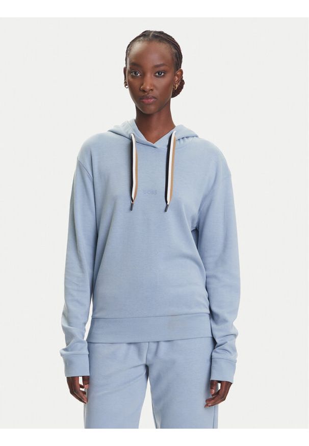 BOSS Bluza CP Stripe 50524760 Błękitny Regular Fit. Kolor: niebieski. Materiał: bawełna