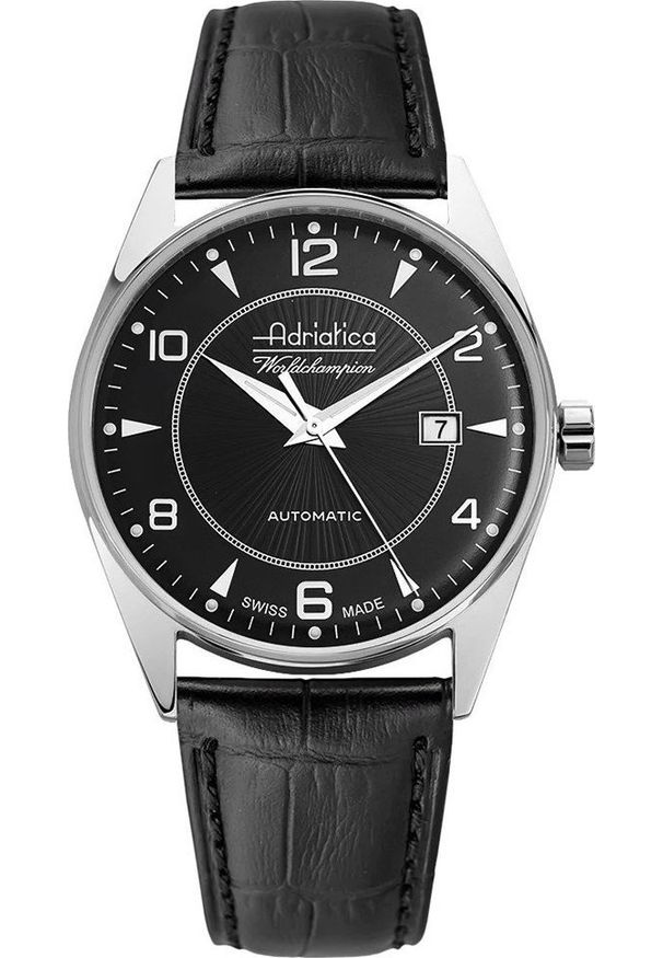 Zegarek Adriatica Zegarek męski Adriatica A8142.5254A czarny. Kolor: czarny