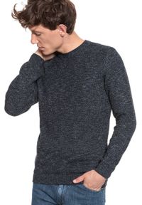 Mustang - MUSTANG Muline Jumper MĘSKI SWETER KLASYCZNY DARK SAPPHIRE 1006554 4136. Styl: klasyczny #8