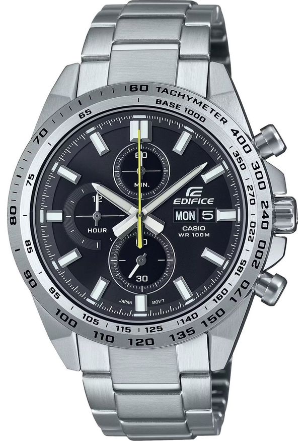 Zegarek Casio Zegarek Męski Casio SPORTS CHRONOGRAPH Czarny Srebrzysty. Kolor: czarny. Styl: sportowy