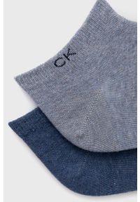 Calvin Klein Skarpetki (2-pack) damskie kolor niebieski. Kolor: niebieski #2