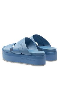 Calvin Klein Jeans Klapki Flatform Sandal Webbing In Mr YW0YW01361 Niebieski. Kolor: niebieski #6