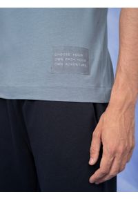 outhorn - T-shirt gładki męski. Okazja: na co dzień. Materiał: bawełna, jersey. Wzór: gładki. Styl: casual #9