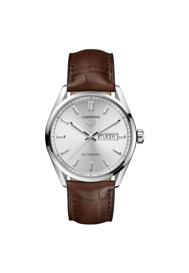 Zegarek Męski TAG HEUER CARRERA WBN2011.FC6484. Materiał: skóra. Styl: elegancki