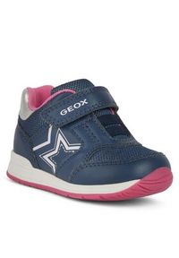 Geox Sneakersy B Rishon Girl B450LA 0BCEW CB48N Granatowy. Kolor: niebieski