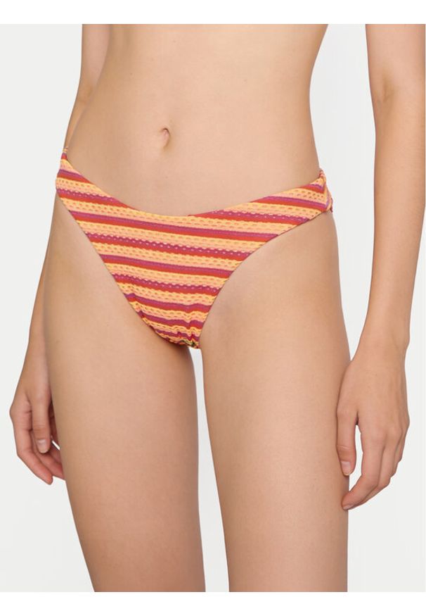 Seafolly Dół od bikini Calypso 40305-247 Pomarańczowy. Kolor: pomarańczowy. Materiał: syntetyk