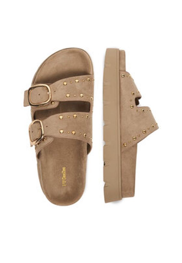 DeeZee Klapki CEO-HY35011-1 Beżowy. Kolor: beżowy. Materiał: materiał