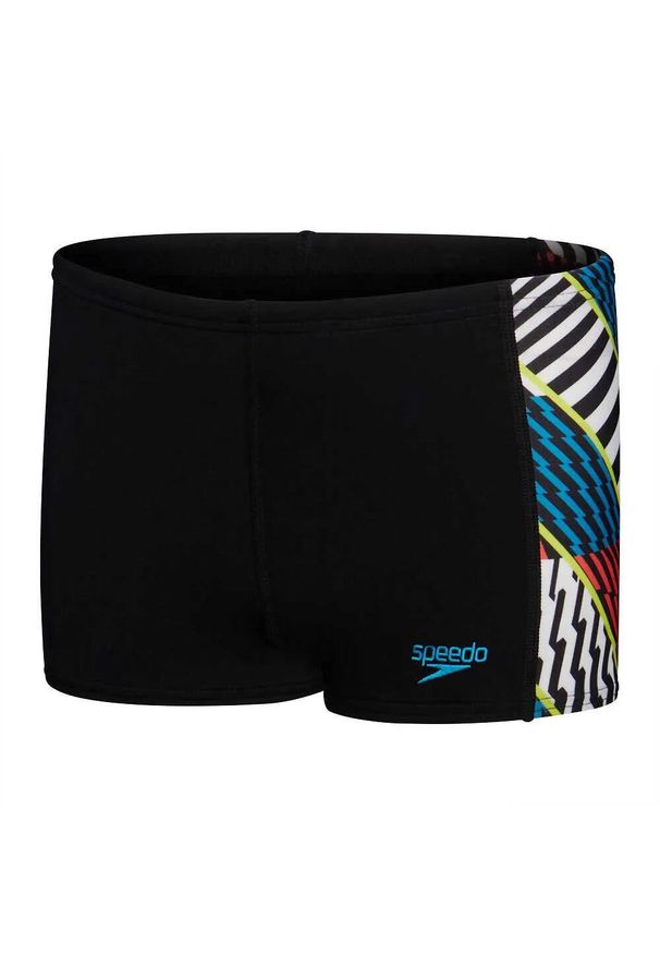 Speedo - Slipy Kąpielowe W Paski Dla Chłopców. Kolor: czarny, czerwony, wielokolorowy. Wzór: paski