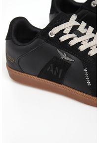 Aeronautica Militare - Sneakersy męskie skórzane AERONAUTICA MILITARE. Materiał: skóra #5