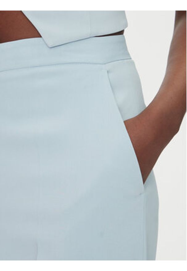 Pinko - PINKO Spodnie materiałowe Pergamino 100331 A20Q Błękitny Regular Fit. Kolor: niebieski. Materiał: syntetyk