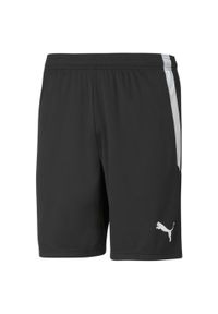 Puma - Spodenki piłkarskie męskie PUMA Teamliga. Kolor: biały, wielokolorowy, czarny. Sport: piłka nożna