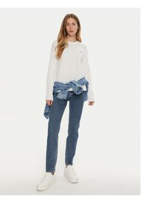 Calvin Klein Jeans Bluzka J20J224549 Biały Regular Fit. Kolor: biały. Materiał: bawełna