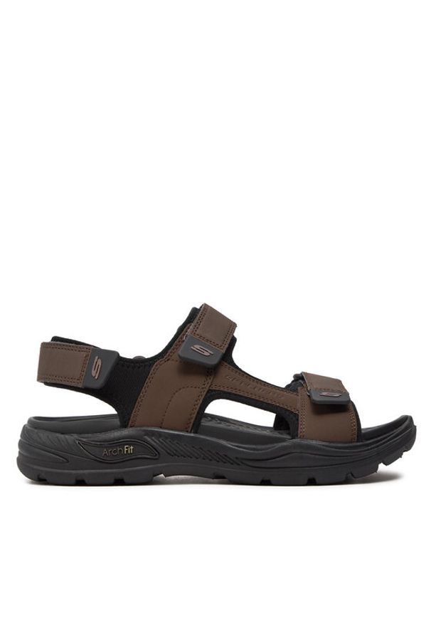 skechers - Skechers Sandały Arch Fit Motley Sd-Kontra 204349/BRN Brązowy. Kolor: brązowy. Materiał: skóra