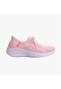 skechers - Buty Skechers Ultra Flex 3.0 beżowe damskie. Okazja: na co dzień. Kolor: czarny, różowy, wielokolorowy. Materiał: syntetyk. Szerokość cholewki: normalna #1