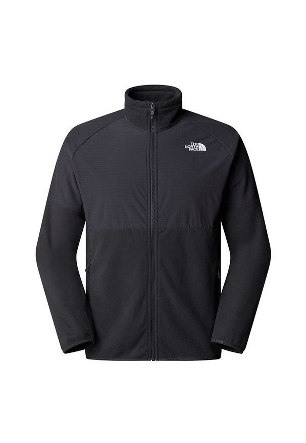 Bluza męska The North Face 100 Glacier Heavyweight Full-Zip Fleece 0A89JGU8M1 - czarna. Okazja: na co dzień. Kolor: czarny. Materiał: poliester. Styl: casual, klasyczny