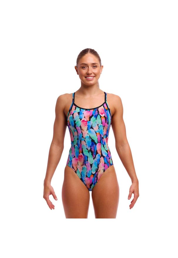 Strój do pływania menstruacyjny FUNKITA Tickle Torture - Swim Secure. Kolor: wielokolorowy