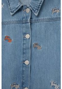 TOMMY HILFIGER - Tommy Hilfiger koszula jeansowa dziecięca kolor niebieski. Kolor: niebieski. Materiał: jeans #2