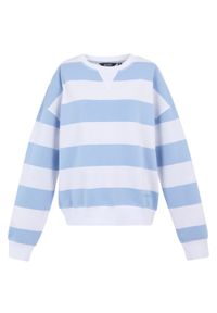 Regatta - Damski Sweter Z Dekoltem W Szpic Avika II Stripe. Kolor: biały, wielokolorowy, niebieski, turkusowy