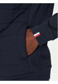 TOMMY HILFIGER - Tommy Hilfiger Bluza Mix Media MW0MW34211 Granatowy Regular Fit. Kolor: niebieski. Materiał: bawełna, syntetyk #5