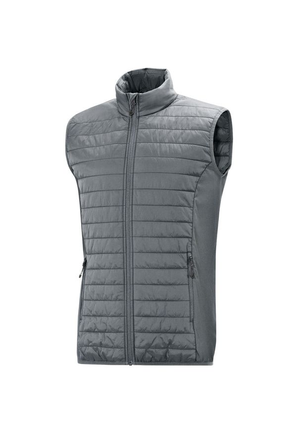 Kurtka puchowa bez rękawów Jako Corporate. Kolor: szary. Materiał: puch. Długość rękawa: bez rękawów