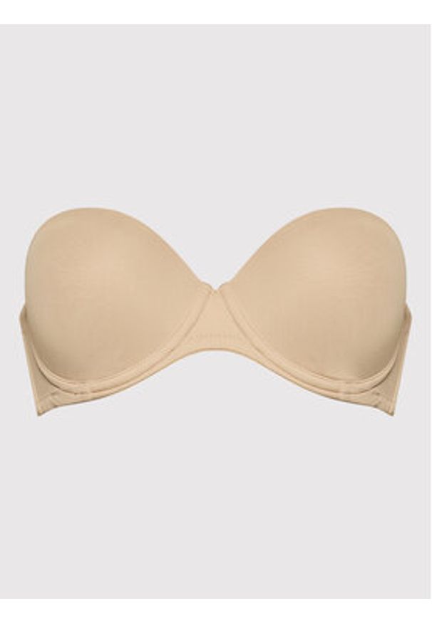 Calvin Klein Underwear Biustonosz push-up 0000F2660E Beżowy. Kolor: beżowy. Materiał: syntetyk. Rodzaj stanika: push-up