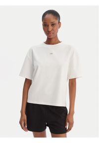 Hugo - HUGO T-Shirt Signature 50556807 Biały Regular Fit. Kolor: biały. Materiał: bawełna #1